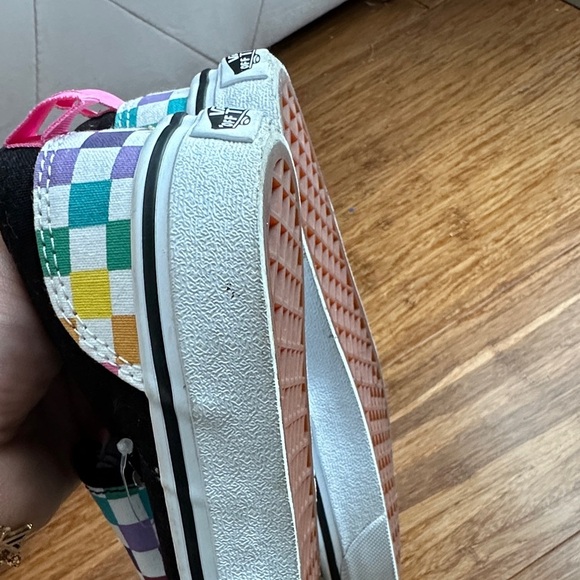 Vans Kids Colorful Checkered Slip-On Sneakers - Picture 4 of 5